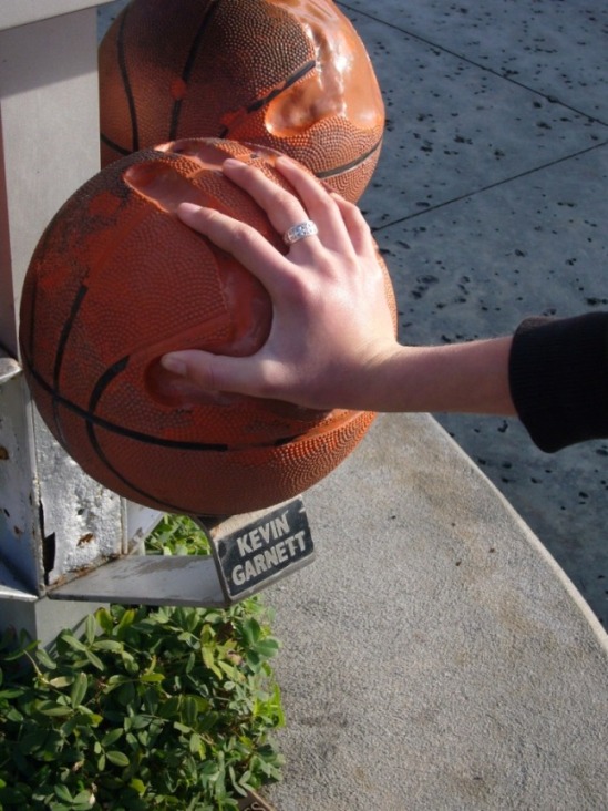 Basketball hand print